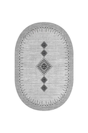 Dijital Baskı Yıkanabilir Kaymaz Taban Oval Salon Halısı Rvg7244-sd1106