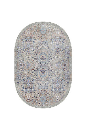 Dijital Baskı Yıkanabilir Kaymaz Taban Oval Salon Halısı Rvg7245-sd1124