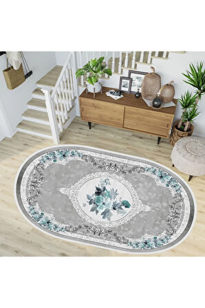 Dijital Baskı Yıkanabilir Kaymaz Taban Salon Halısı Ve Yolluk RVG7247-HK074