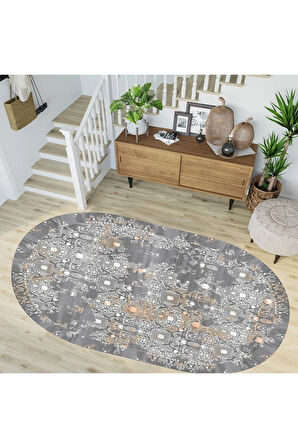 Dijital Baskı Yıkanabilir Kaymaz Taban Salon Halısı Ve Yolluk RVG7262-HY945