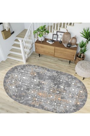 Dijital Baskı Yıkanabilir Kaymaz Taban Salon Halısı Ve Yolluk RVG7262-HY945