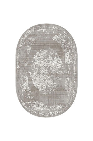 Dijital Baskı Yıkanabilir Kaymaz Taban Oval Salon Halısı Rvg7273-sd312