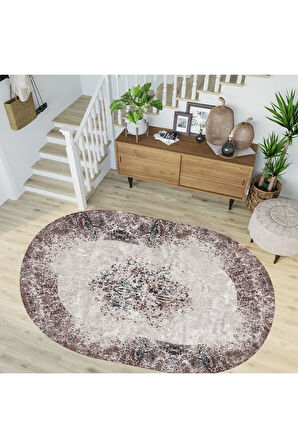 Dijital Baskı Yıkanabilir Kaymaz Taban Salon Halısı Ve Yolluk RVG7274-HT198