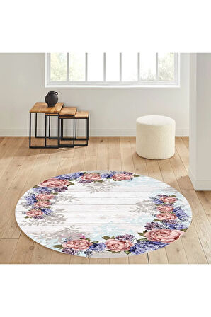 Dijital Baskı Yıkanabilir Kaymaz Taban Salon Halısı Ve Yolluk RVG7333-HS454