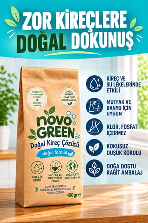 Doğal Ve Güçlü Kireç Çözücü & Bulaşık Makinesi Temizleyici Büyük Boy - 400 Gr Kimyasal Katkı Yoktur