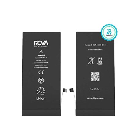 Rova iPhone 12 Pro Batarya 2815 mAh
