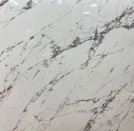 River World 5 M x 60 cm'lik Beyaz Mermer Desenli Olan Yapışkanlı Folyo Kaplama Kağıt