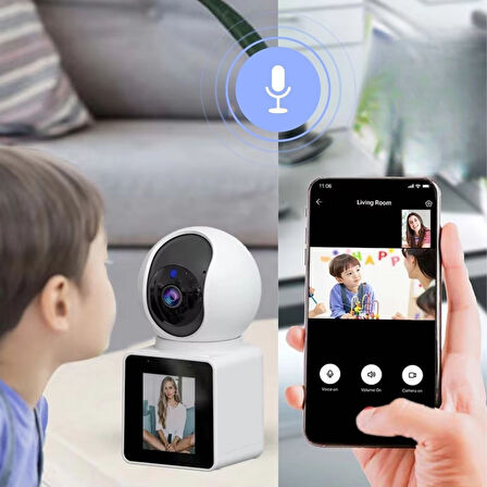 River World Ev Tipi Güvenlik Kamerası Görüntülü Görüşme Sağlayabilen Wifi Bağlantılı