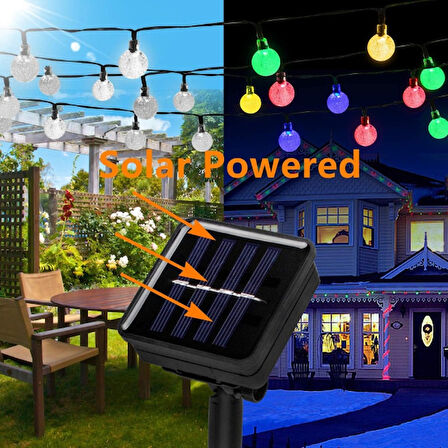 River World  50 Ledli 7 Metrelik RGB   Solar Led