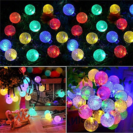 River World  50 Ledli 7 Metrelik RGB   Solar Led