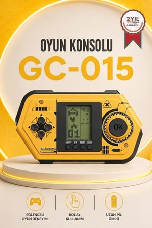 Özel Seri Hediye Yılbaşı Sürpriz Oyun Kolu Atari Joystick Tetris Gameboy GC015 Sarı