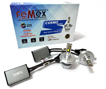 Femex H4 Mini Cosmo Led 4575 Chipset 72w 15000LM