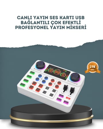Gürültü Engelleme Özellikli Canlı Yayın Ses Kartı