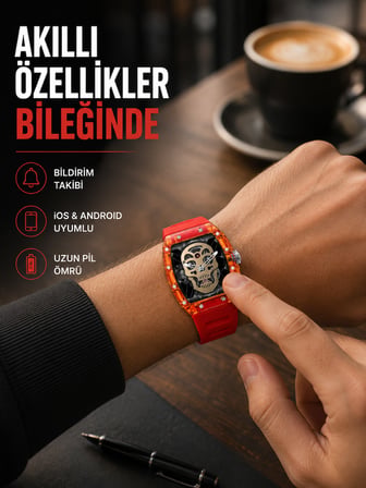 Manyetik Şarjlı Akıllı Saat iOS Android Uyumlu Yeni Nesil