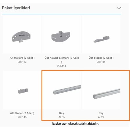 Mepa Ayarlı Hafif Sürme Kapak Mekanizması (SCK 35S)