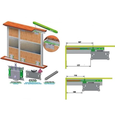 Mepa Yumuşak Kapatma Mekanizmalı Sürme Sİstem (SFT001)