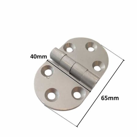 Sese Alüminyum Oval Menteşe 4cm Saten Renk (104-4-81)