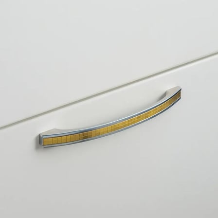 Sese 185 Modeli 320mm Krom - Altın Sarı Kulp (185-320-18/16)