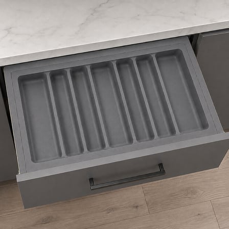 Starax 84x49 Gri Plastik Kepçelik 7 Gözlü Modül 90cm (S-2690-GP)