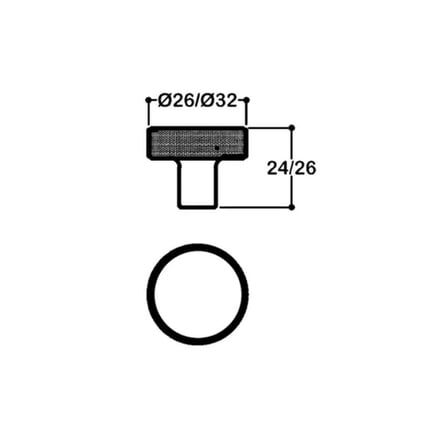 System Düğme Mobilya Kulpu Rose Renk 32mm Kulp (SY1980 0032 RS)