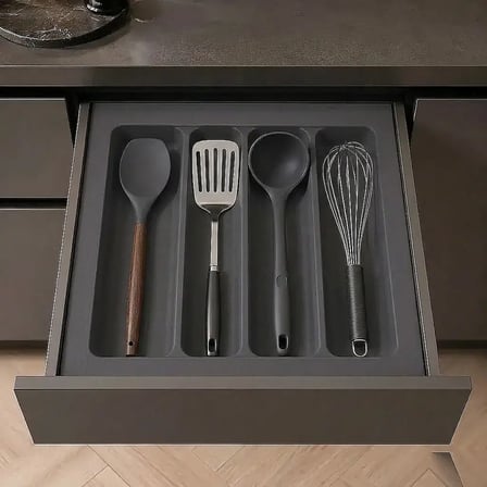 Starax 54x49 Gri Plastik Kepçelik 4 Gözlü Modül 60cm (S-2687-GP)