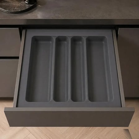 Starax 54x49 Gri Plastik Kepçelik 4 Gözlü Modül 60cm (S-2687-GP)