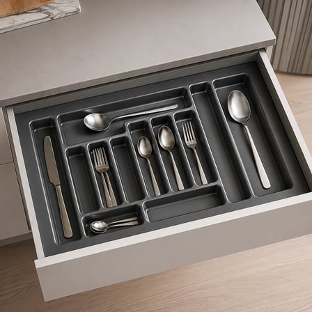 Sese Plastik Ekonomik Kaşıklık 86x49 Cm Antrasit (400-07-08-54)