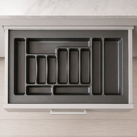 Sese Plastik Ekonomik Kaşıklık 86x49 Cm Antrasit (400-07-08-54)