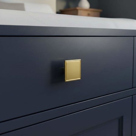 Bayraktar Kristal Düğme Kulp Gold (B-20-D-22)