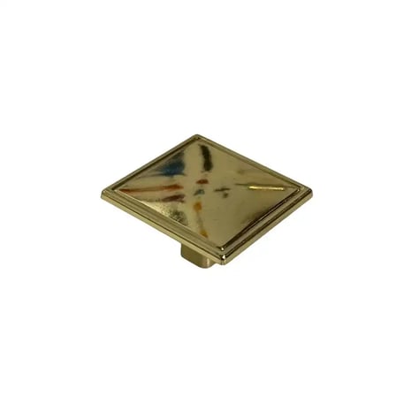 Bayraktar Kristal Düğme Kulp Gold (B-20-D-22)