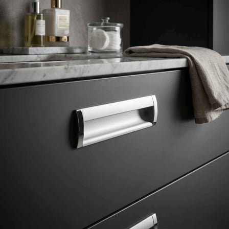 Nobel Bambu Alüminyum Gömme Kulp Mat Krom 224mm (DOG346)