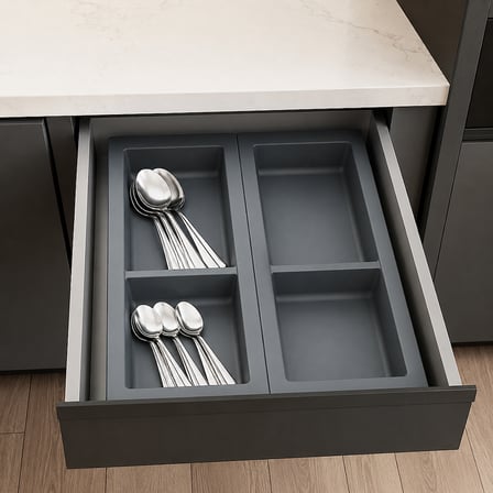Mesan Traybond 157mm 2 Bölme Antrasit Kaşıklık 105-83-05-309