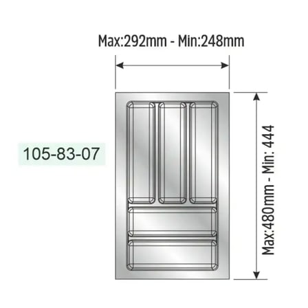 Mesan Traybond Beyaz Kaşıklık 292mm (105-83-07-302)