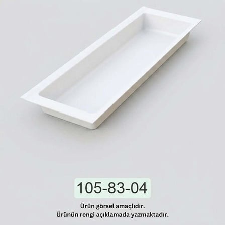 Mesan Traybond Tek Bölme Beyaz Kaşıklık 157mm (105-83-04-302)