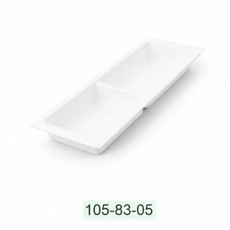 Mesan Traybond 2 Bölme Beyaz Kaşıklık 157mm (105-83-05-302)
