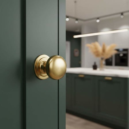 System 32mm Gold Branche Düğme Kulp (SY1959 0032 GB)