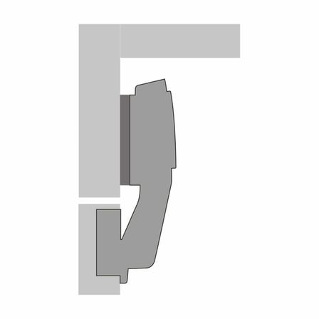 Hettich Sensys 90 Derece Kör Kapak Menteşesi Frenli (9088021)