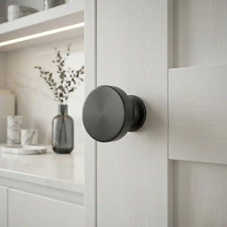 System Mobilya Kulbu Füme Renk 26mm Düğme Kulp (SY1910 0026 BBN)