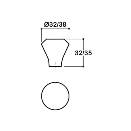 System Düğme Mobilya Kulbu Nikel Saten Renk 32mm Kulp (SY1945 0032 NB)
