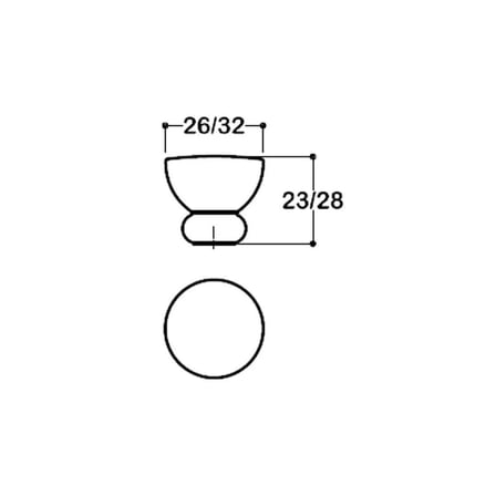 System Düğme Mobilya Kulbu Gold Renk 32mm Kulp (SY1958 0032 GL)