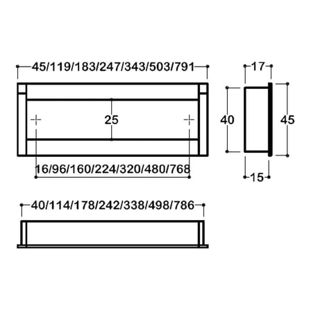 System Gömme Mobilya Kulbu Siyah 160mm Kulp (SY2165 0160 AL6-AL6)