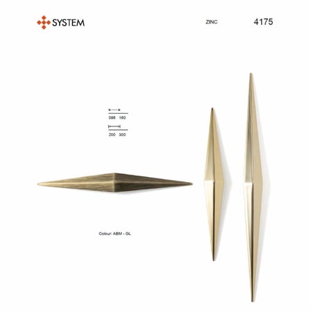 System Mobilya Kulbu Gold Renk 96mm Kulp (SY4175 0096 GL)