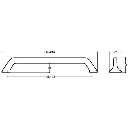 System Mobilya Kulbu Siyah Renk 128mm Kulp (SY4314 0128 AL6)