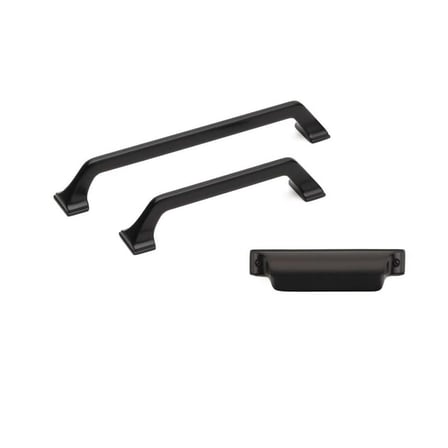 System Mobilya Kulbu Siyah Renk 192mm Kulp (SY4314 0192 AL6)