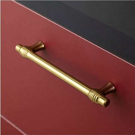 System Mobilya Kulbu Gold Renk 128mm Kulp (SY4323 0128 GL)
