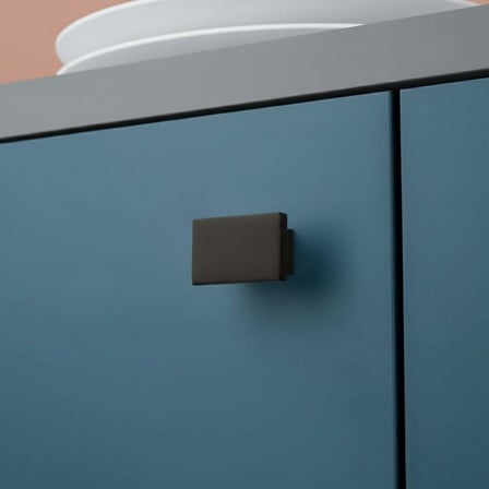 System Düğme Mobilya Kulbu Siyah Renk 16mm Kulp (SY4335 0016 AL6)
