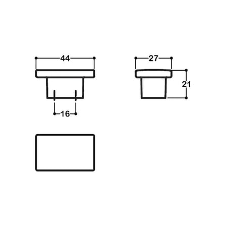 System Düğme Mobilya Kulbu Siyah Renk 16mm Kulp (SY4335 0016 AL6)