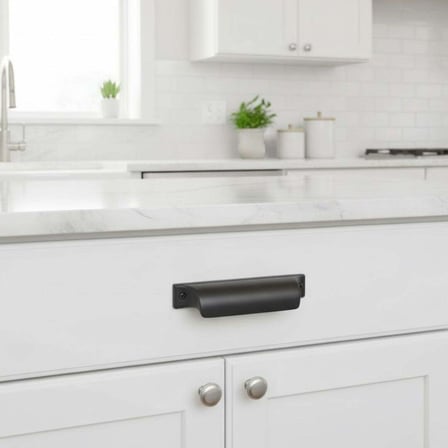 System Mobilya Kulbu Siyah Renk 64mm Tas Kulp (SY4523 0064 AL6)