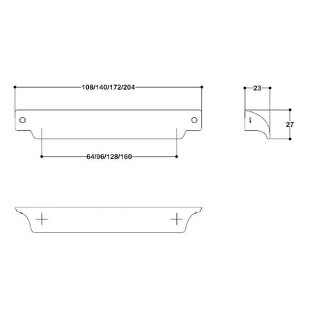 System Mobilya Kulbu Siyah Renk 64mm Tas Kulp (SY4523 0064 AL6)