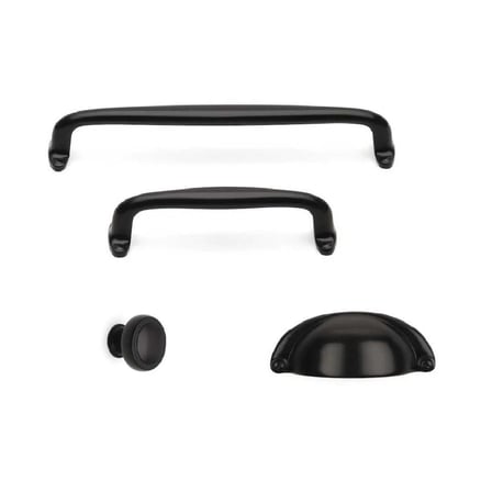 System Mobilya Kulbu Siyah Renk 96mm Kulp (SY4595 0096 AL6)